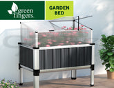 Green Fingers Garden Bed 80x49x74cm Greenhouse Planter Box Raised Galvanised Herb